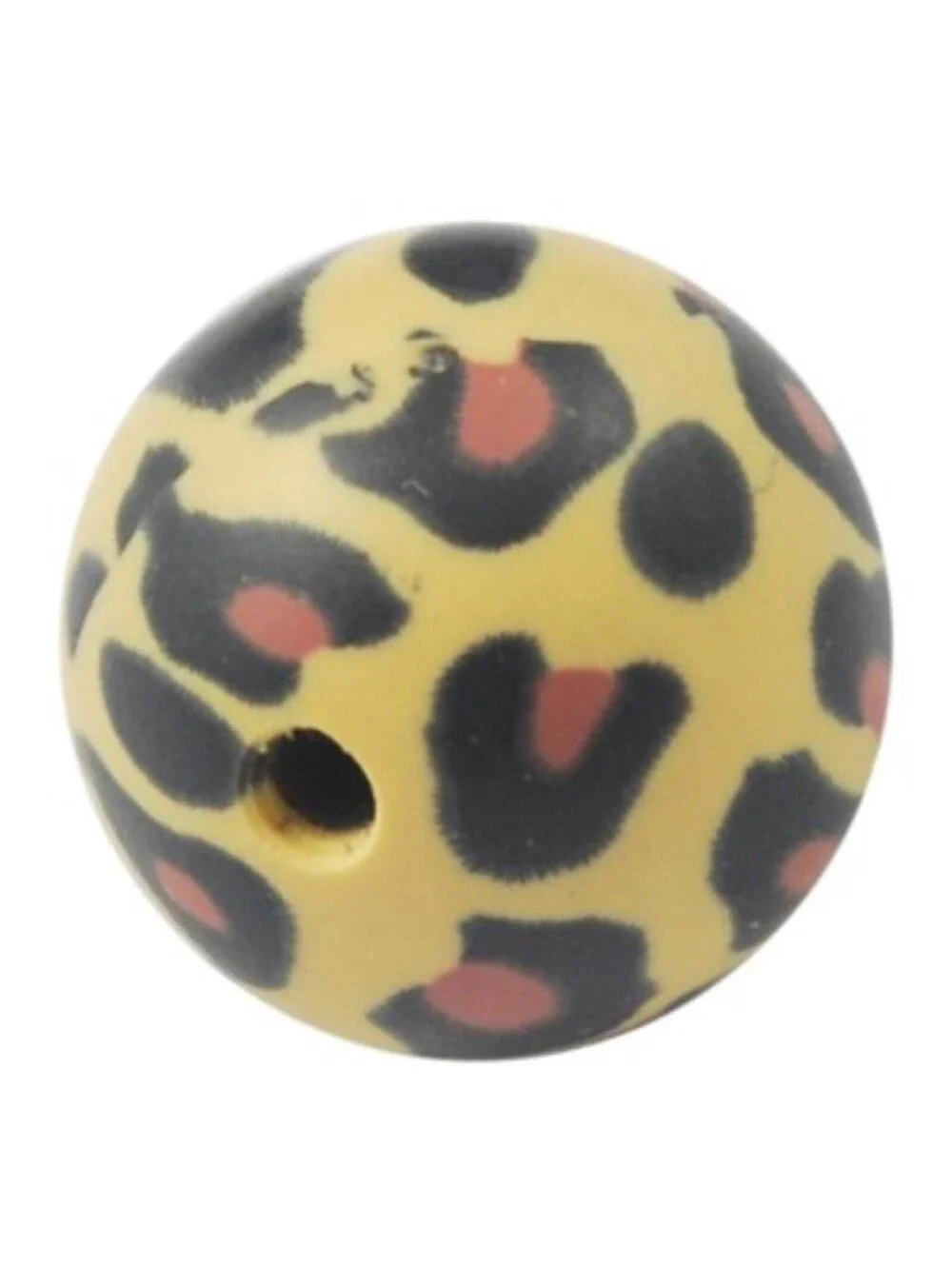 Handmade Polymer Clay Beads, Round, Yellow, about 12mm in diameter, hole: 2mm
